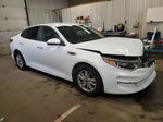 2018 Kia Optima Lx White vin: 5XXGT4L31JG214126