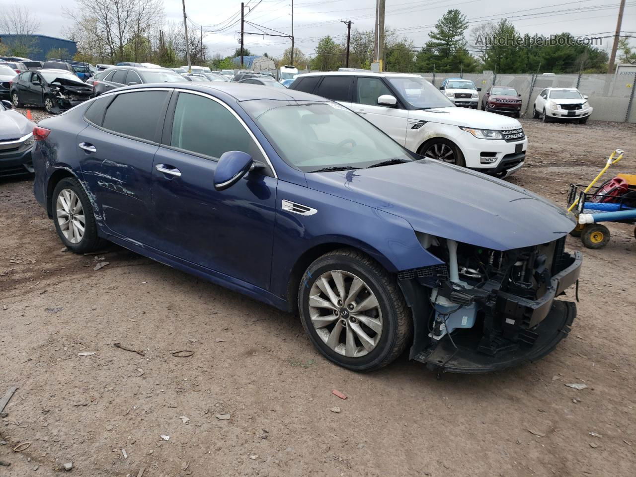 2018 Kia Optima Lx Blue vin: 5XXGT4L31JG214661