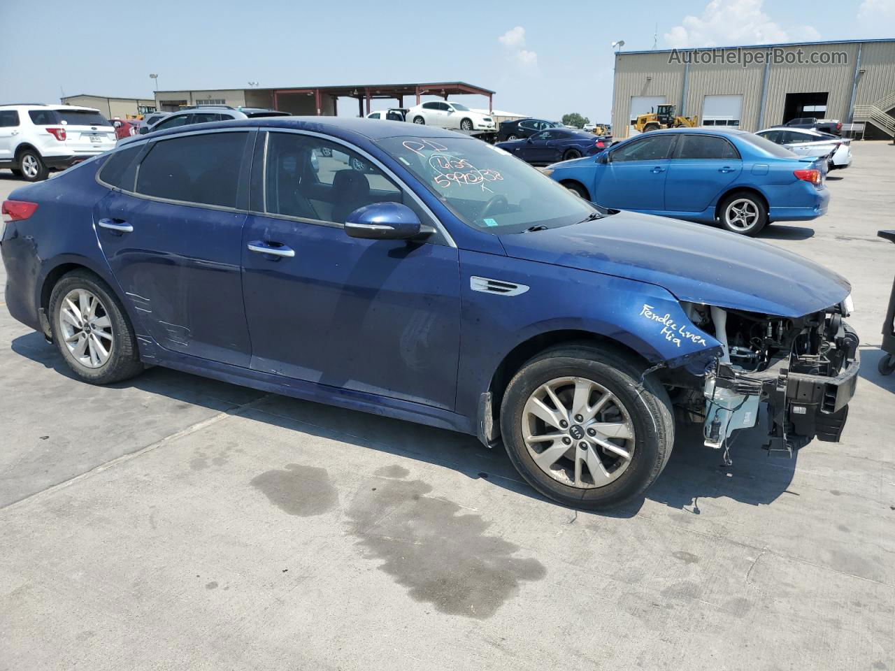 2018 Kia Optima Lx Blue vin: 5XXGT4L31JG217219