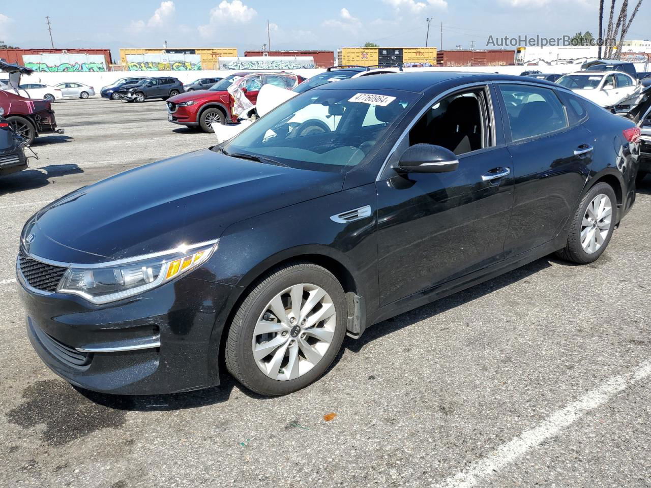 2018 Kia Optima Lx Black vin: 5XXGT4L31JG248552