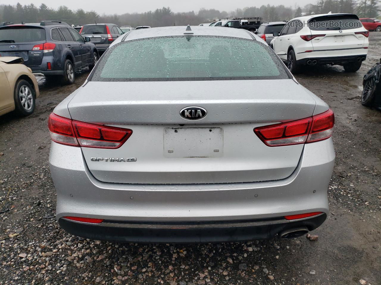 2018 Kia Optima Lx Silver vin: 5XXGT4L31JG249460