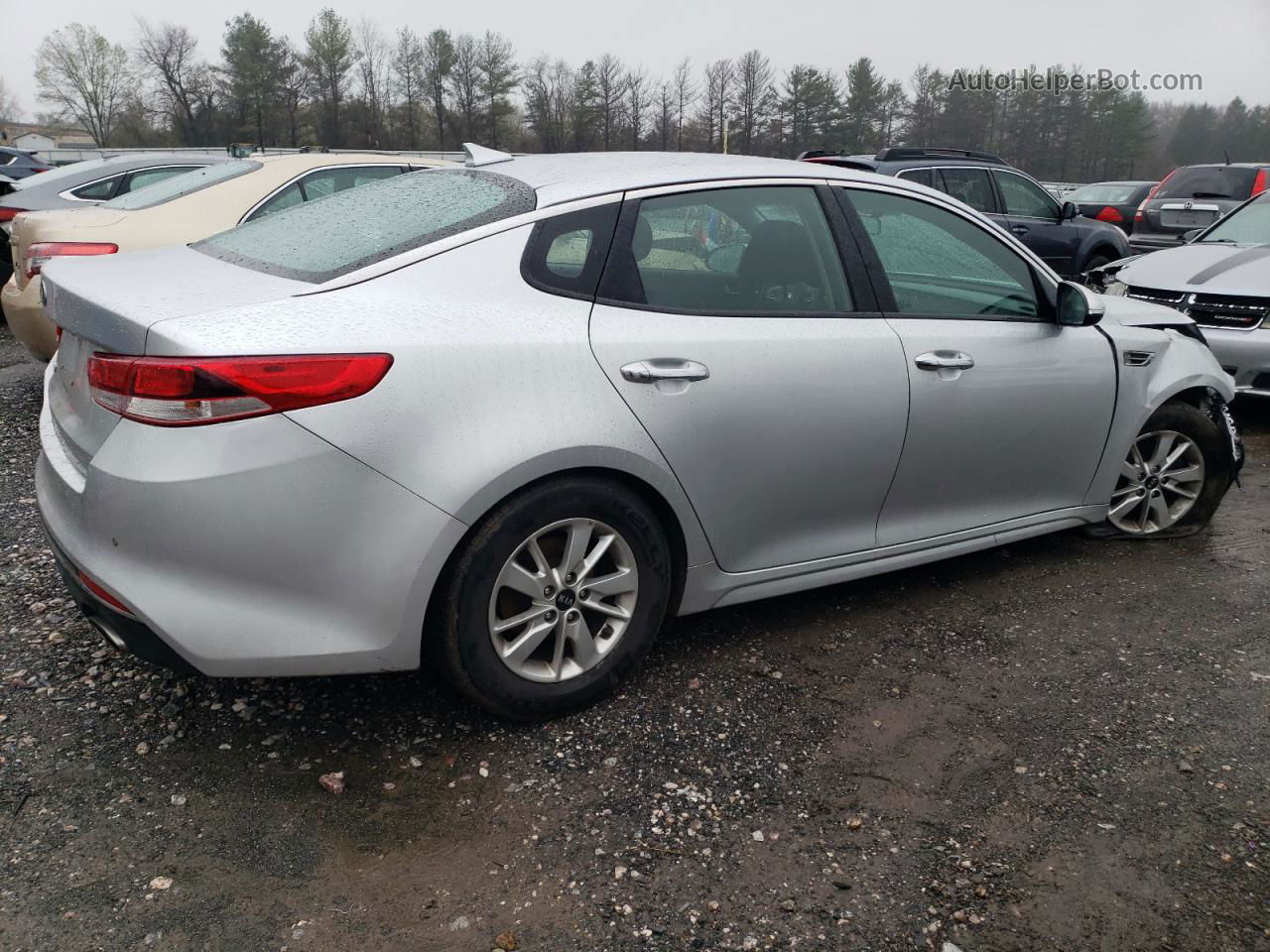 2018 Kia Optima Lx Silver vin: 5XXGT4L31JG249460