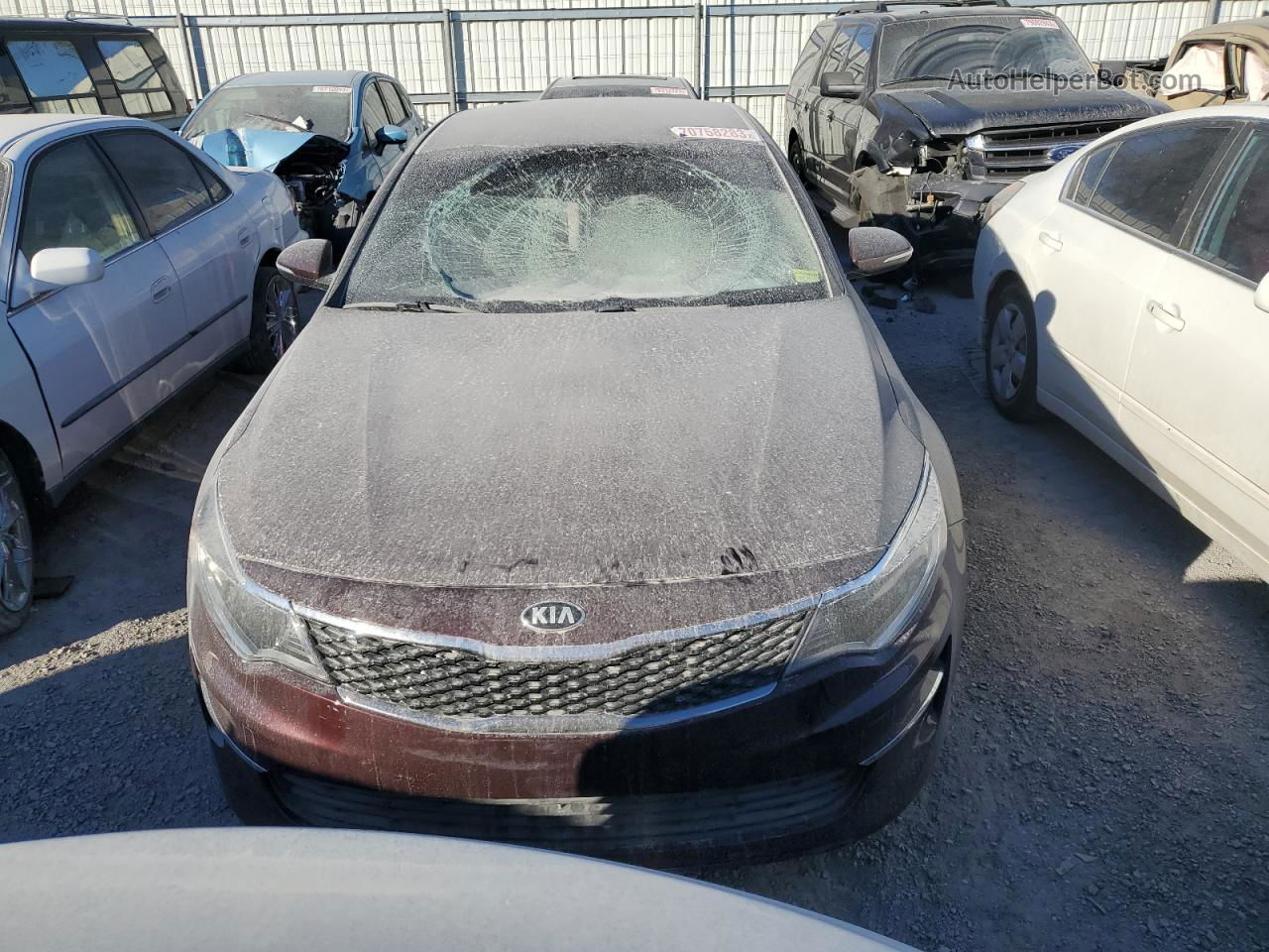 2018 Kia Optima Lx Maroon vin: 5XXGT4L31JG257509