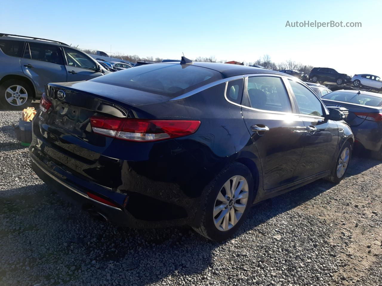 2018 Kia Optima Lx Черный vin: 5XXGT4L31JG260877