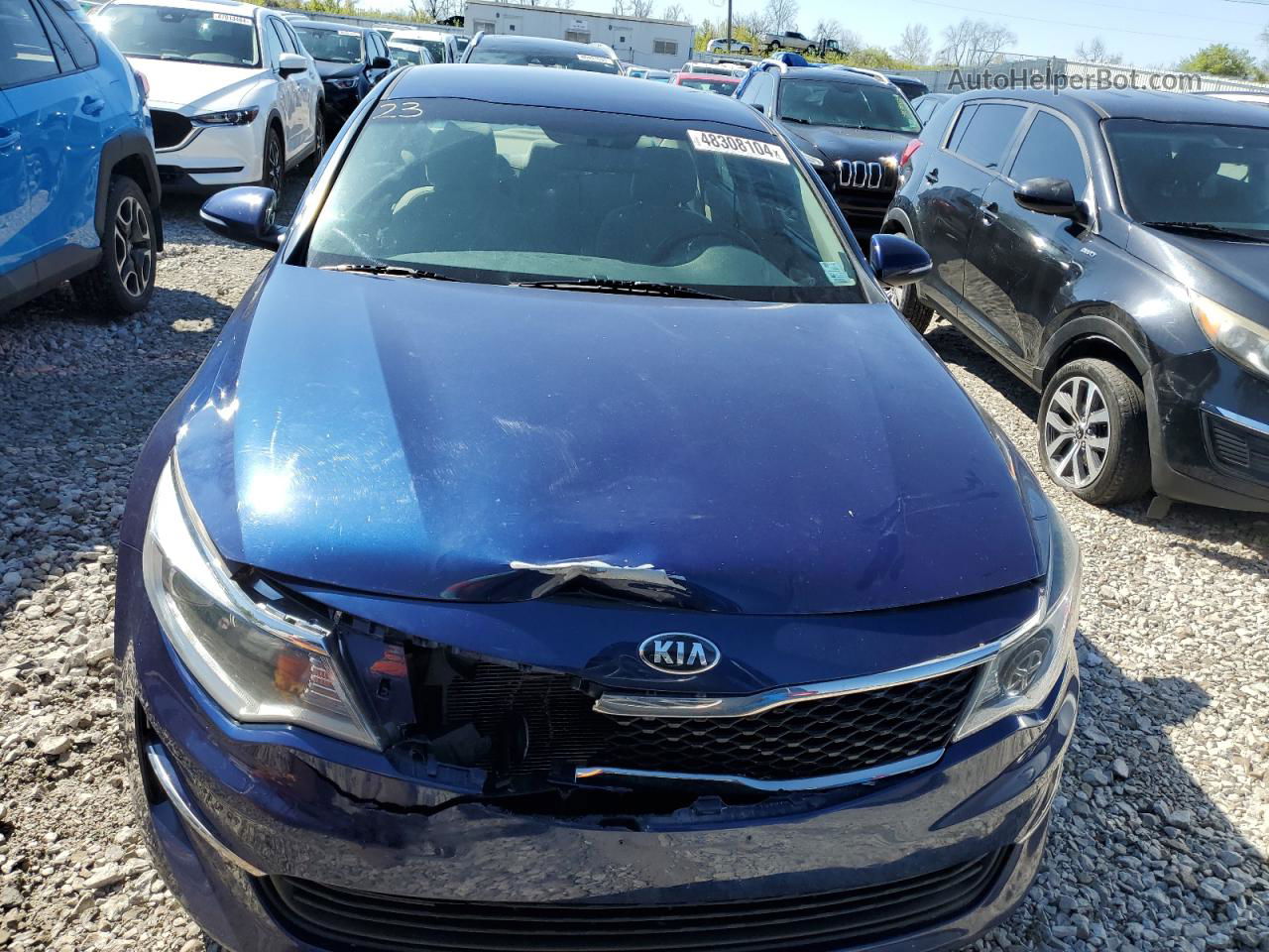 2016 Kia Optima Lx Blue vin: 5XXGT4L32GG074807