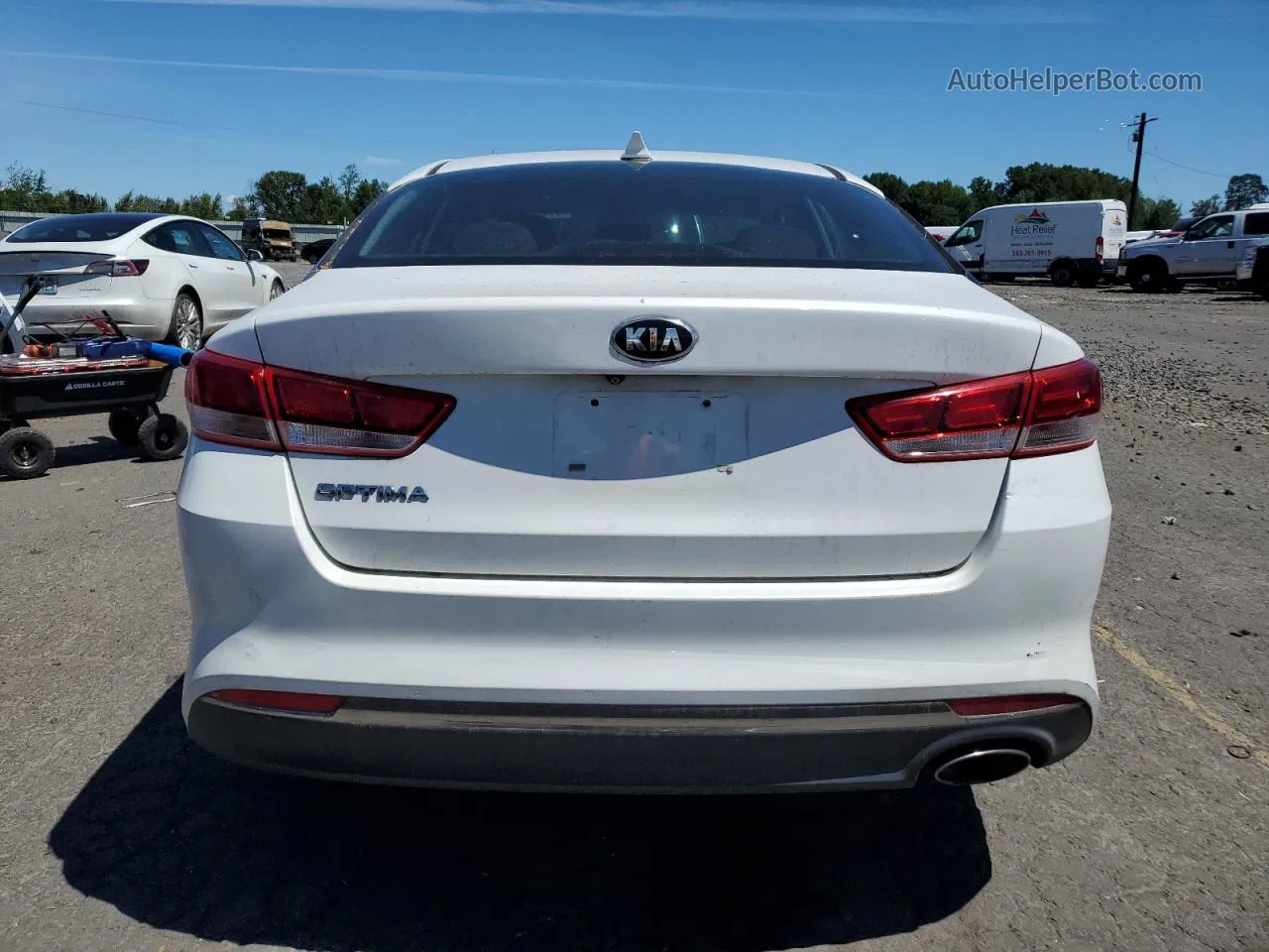 2016 Kia Optima Lx Белый vin: 5XXGT4L32GG082065