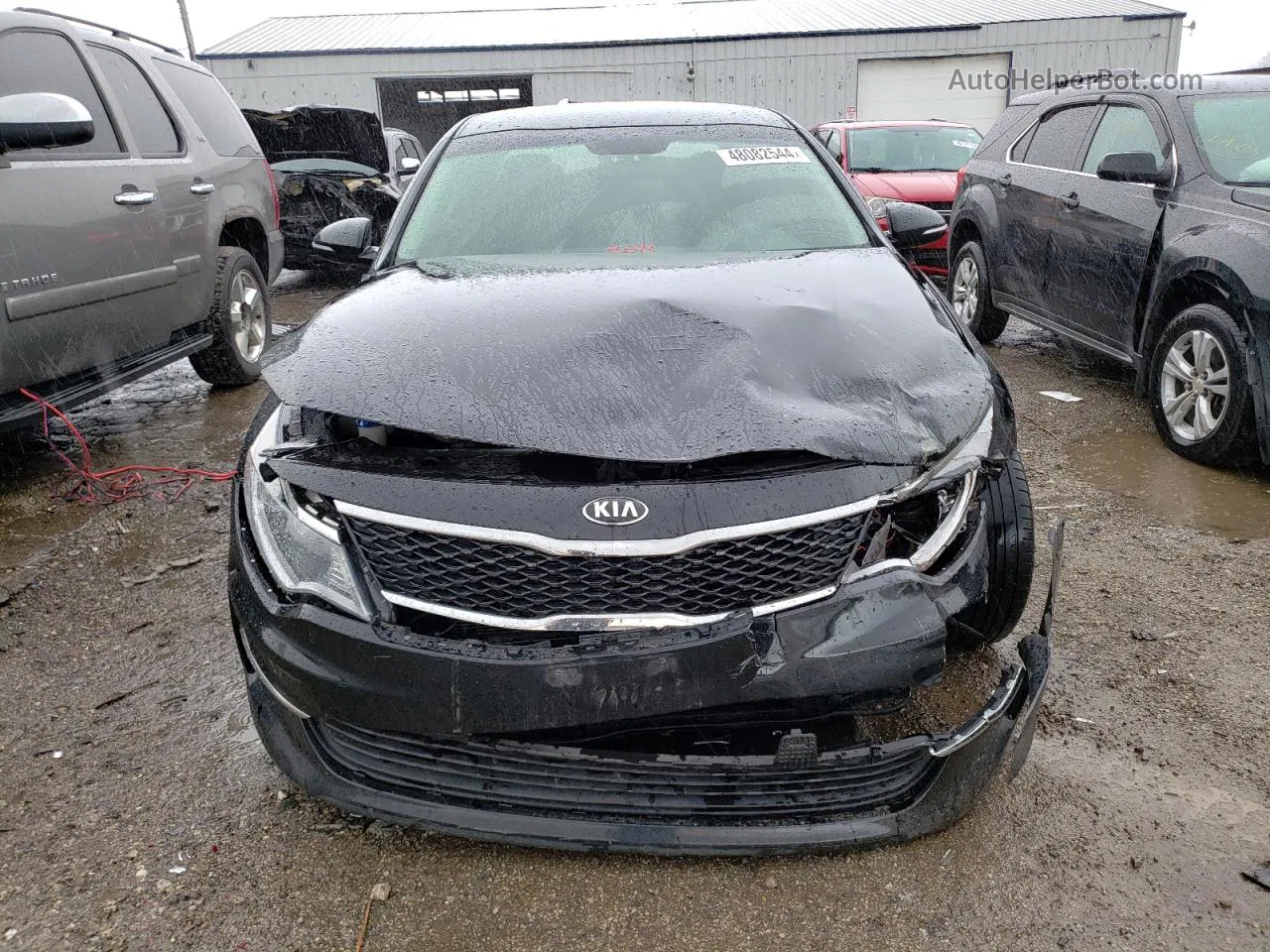 2017 Kia Optima Lx Черный vin: 5XXGT4L32HG150284