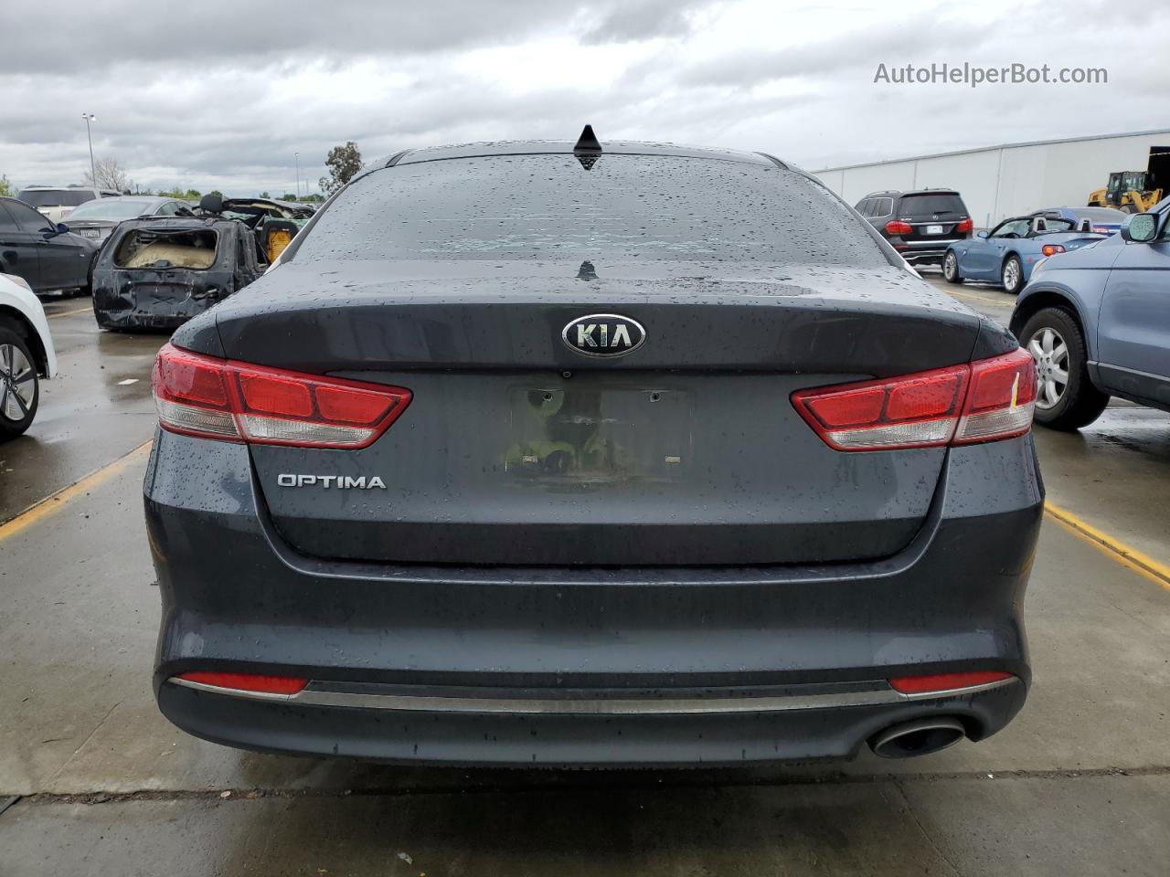 2017 Kia Optima Lx Угольный vin: 5XXGT4L32HG154853