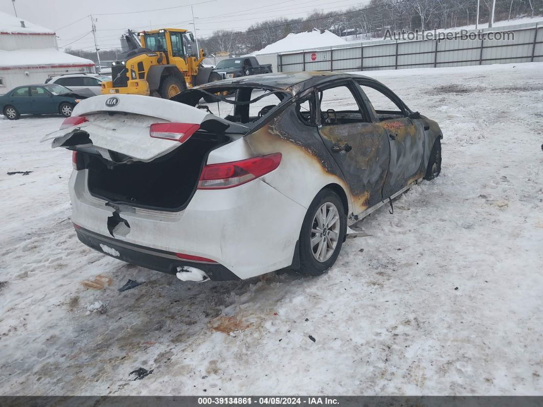 2017 Kia Optima Lx White vin: 5XXGT4L32HG156425