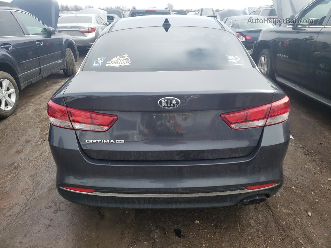 2017 Kia Optima Lx Угольный vin: 5XXGT4L32HG167960