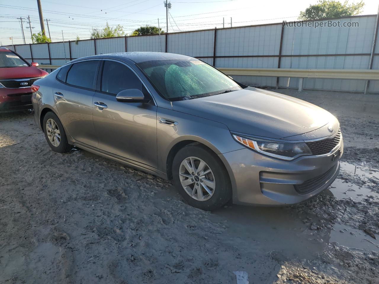 2017 Kia Optima Lx Gray vin: 5XXGT4L32HG170793