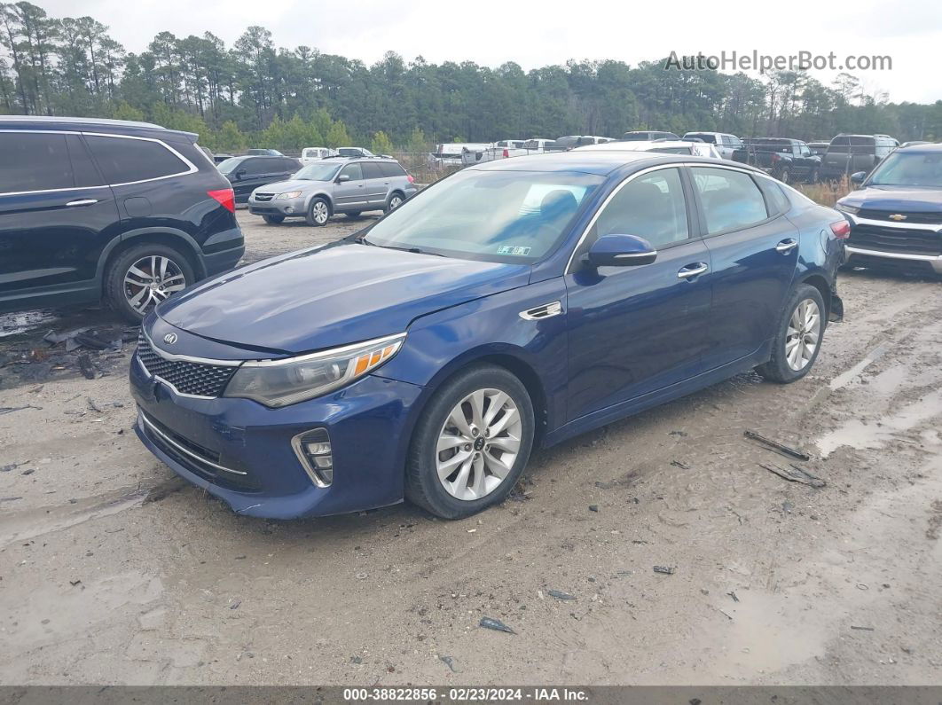 2018 Kia Optima S Синий vin: 5XXGT4L32JG181251