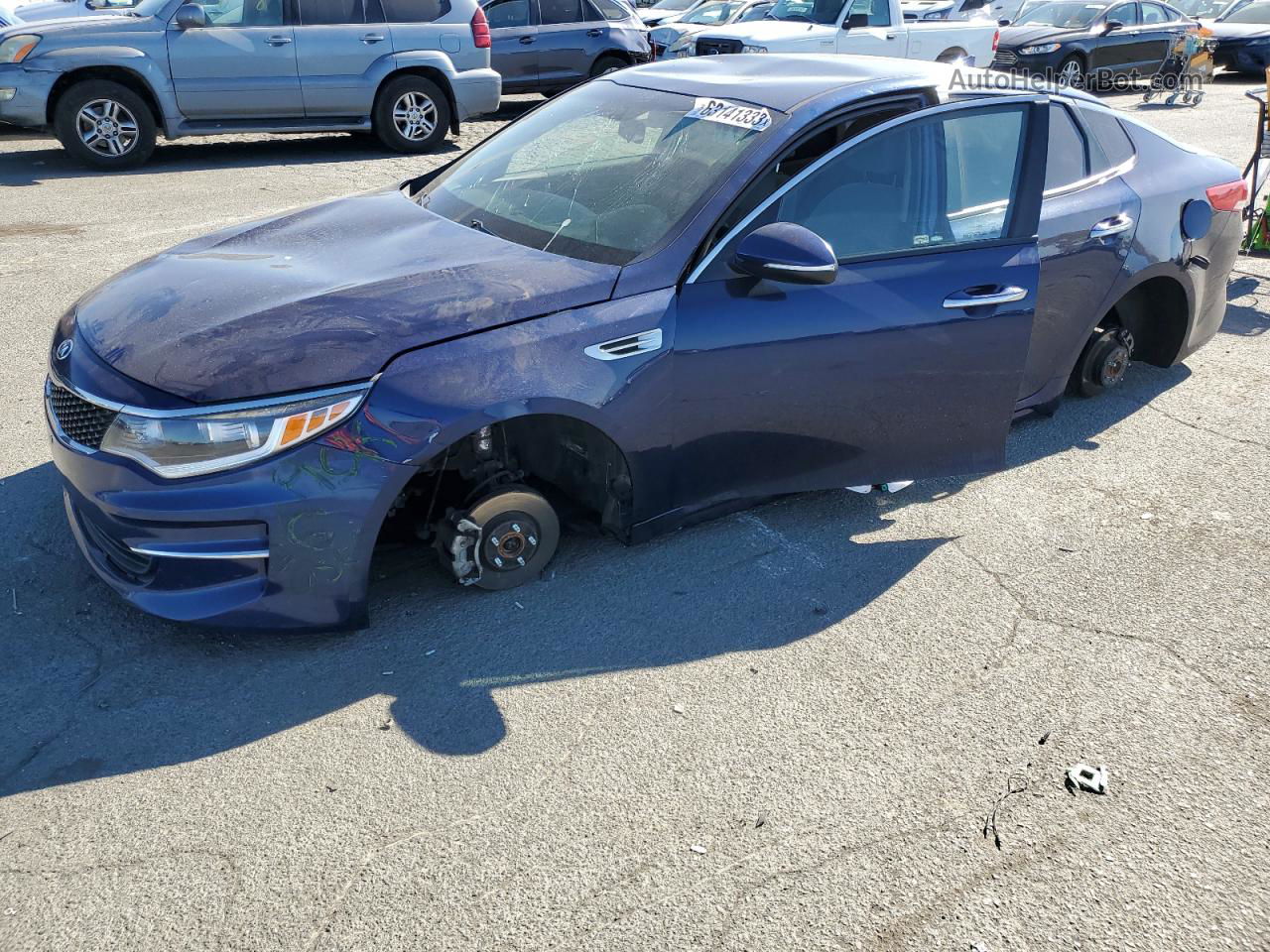 2018 Kia Optima Lx Blue vin: 5XXGT4L32JG223305