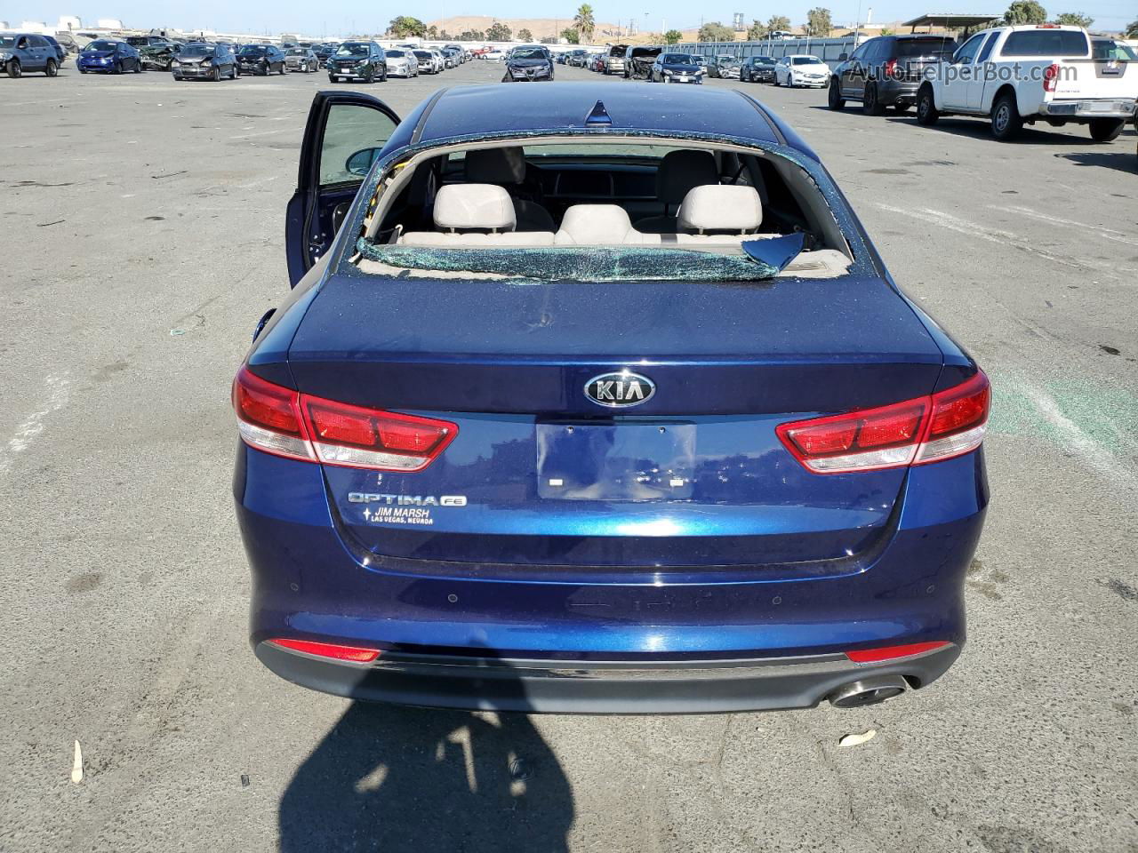 2018 Kia Optima Lx Blue vin: 5XXGT4L32JG223305