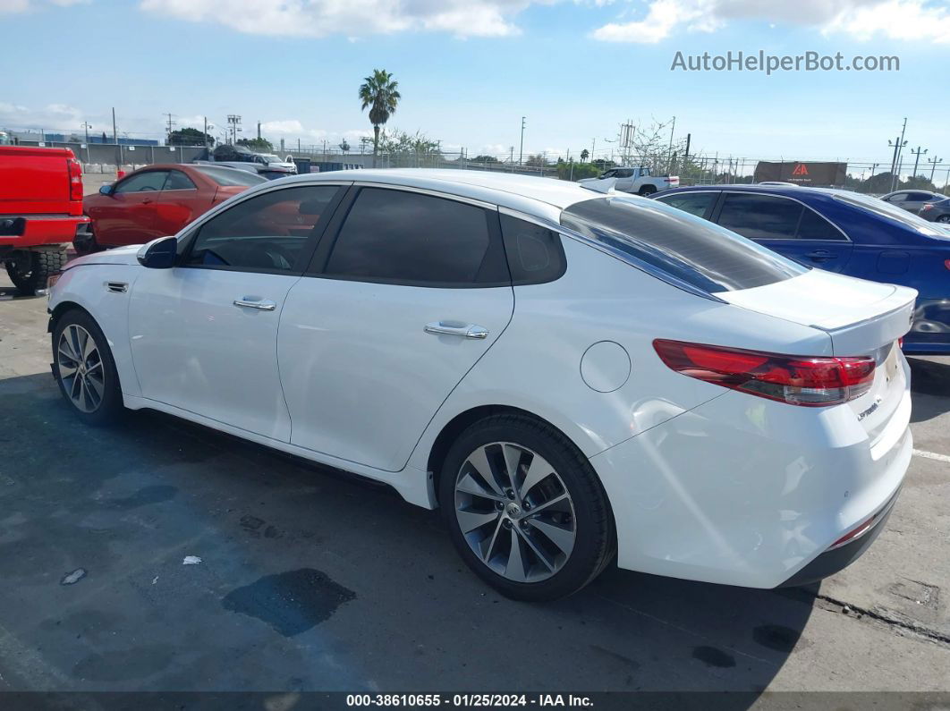 2018 Kia Optima S White vin: 5XXGT4L32JG255137