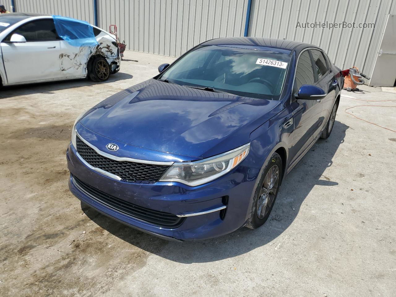 2016 Kia Optima Lx Blue vin: 5XXGT4L33GG006113