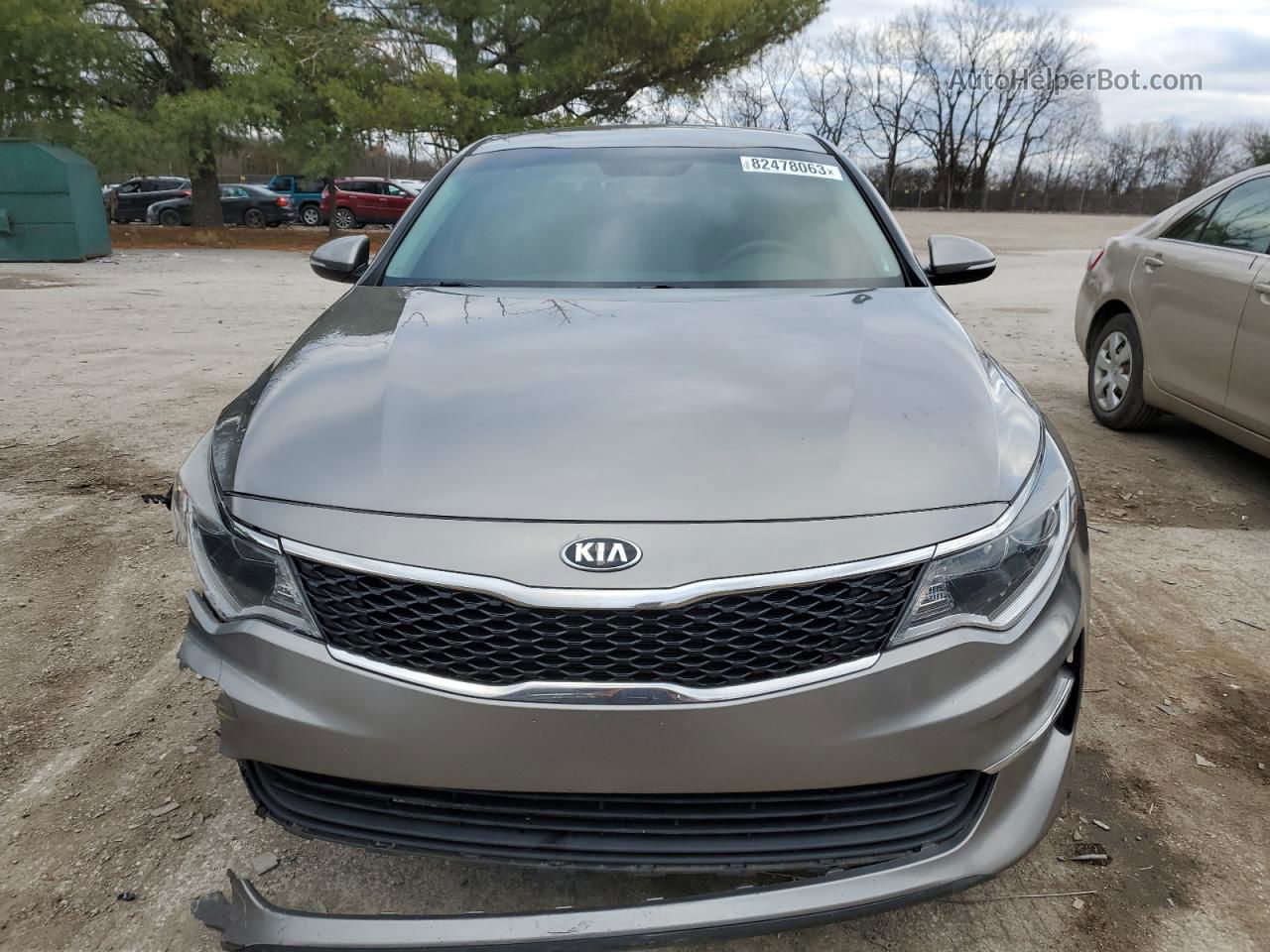 2016 Kia Optima Lx Gray vin: 5XXGT4L33GG022649