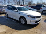 2016 Kia Optima Lx White vin: 5XXGT4L33GG024482