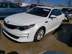 2016 Kia Optima Lx White vin: 5XXGT4L33GG024482