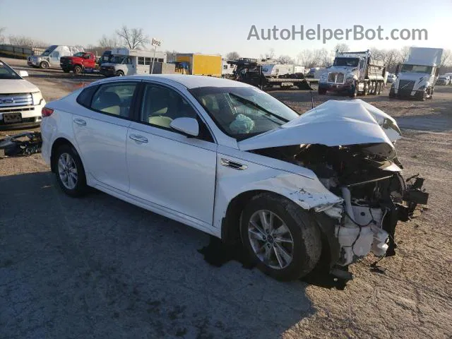 2016 Kia Optima Lx White vin: 5XXGT4L33GG046563