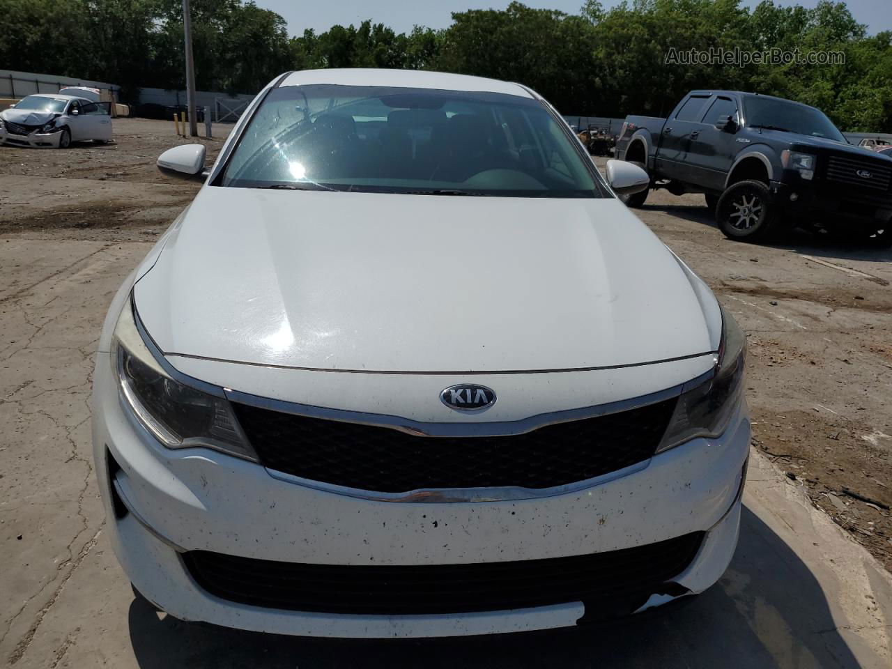 2016 Kia Optima Lx White vin: 5XXGT4L33GG073519