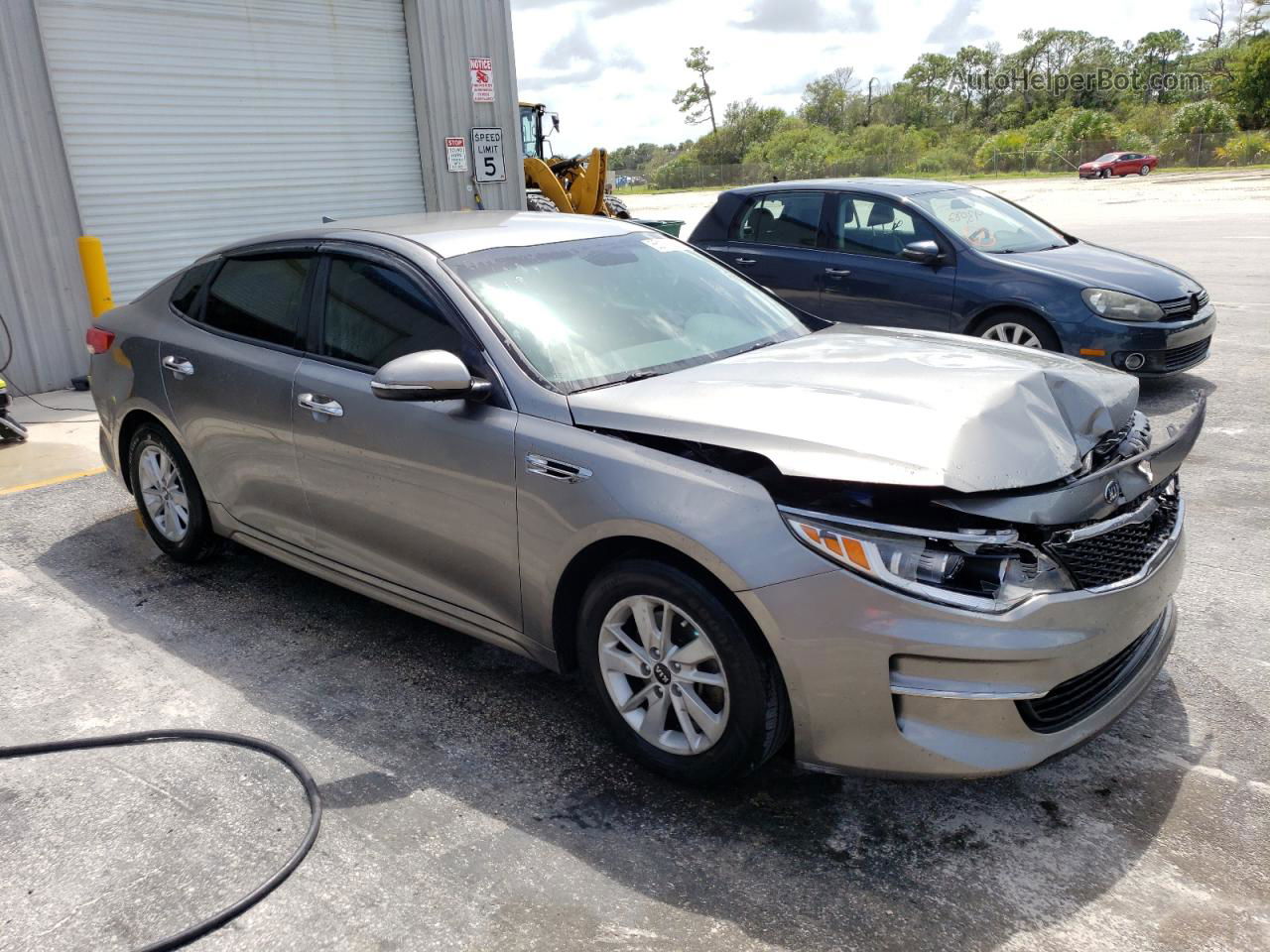 2016 Kia Optima Lx Charcoal vin: 5XXGT4L33GG076064