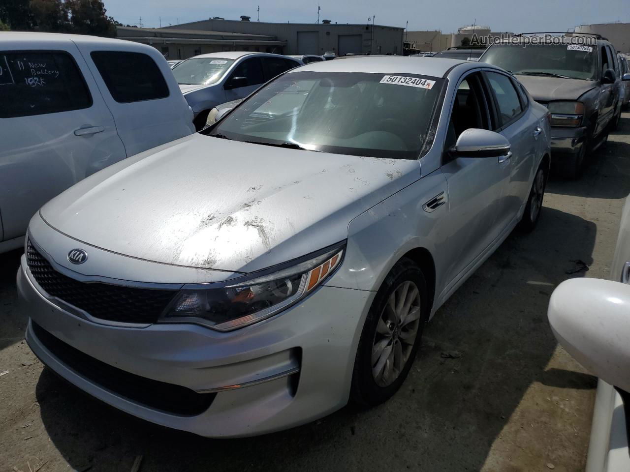 2016 Kia Optima Lx Silver vin: 5XXGT4L33GG077196