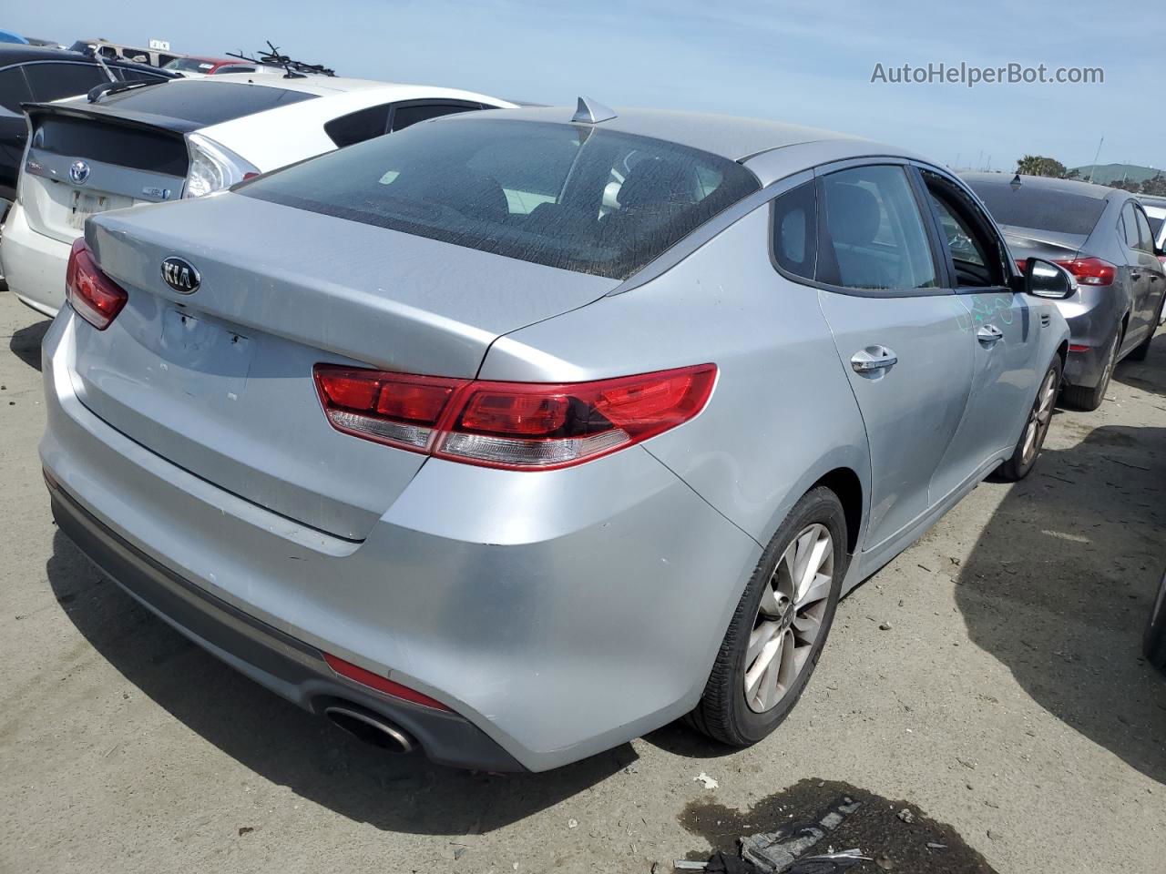 2016 Kia Optima Lx Silver vin: 5XXGT4L33GG077196