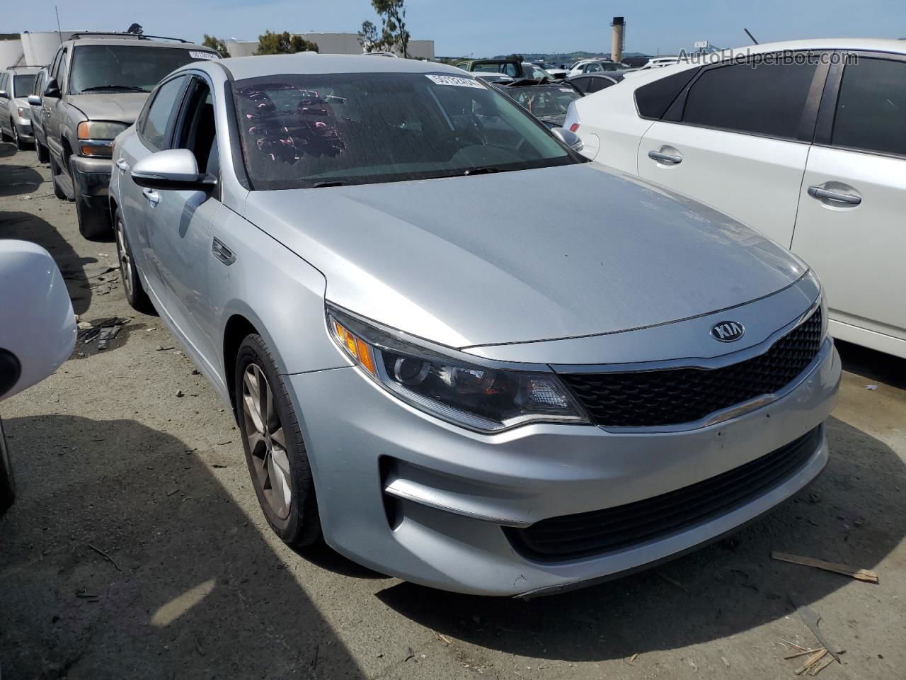 2016 Kia Optima Lx Silver vin: 5XXGT4L33GG077196