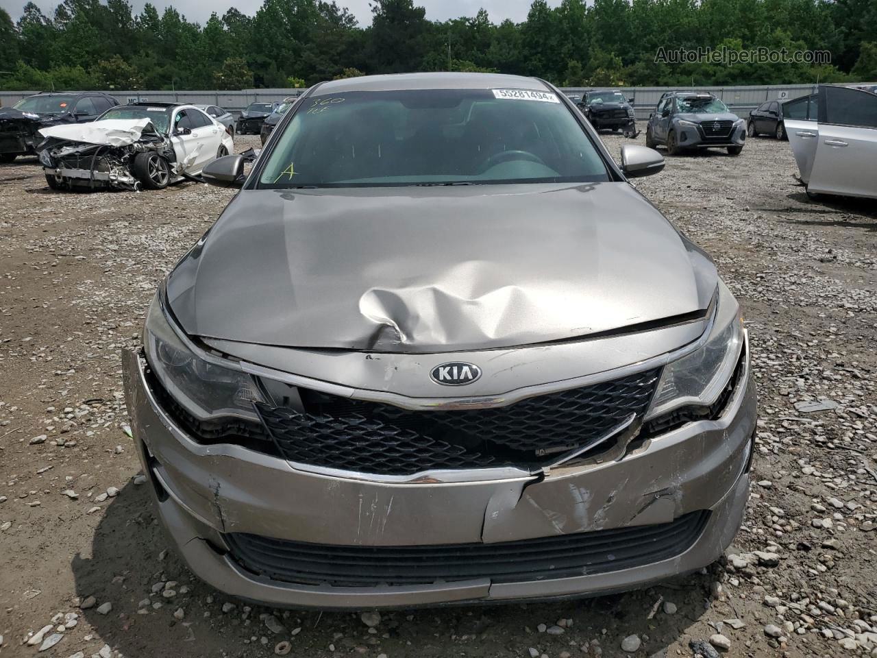 2016 Kia Optima Lx Gray vin: 5XXGT4L33GG082415