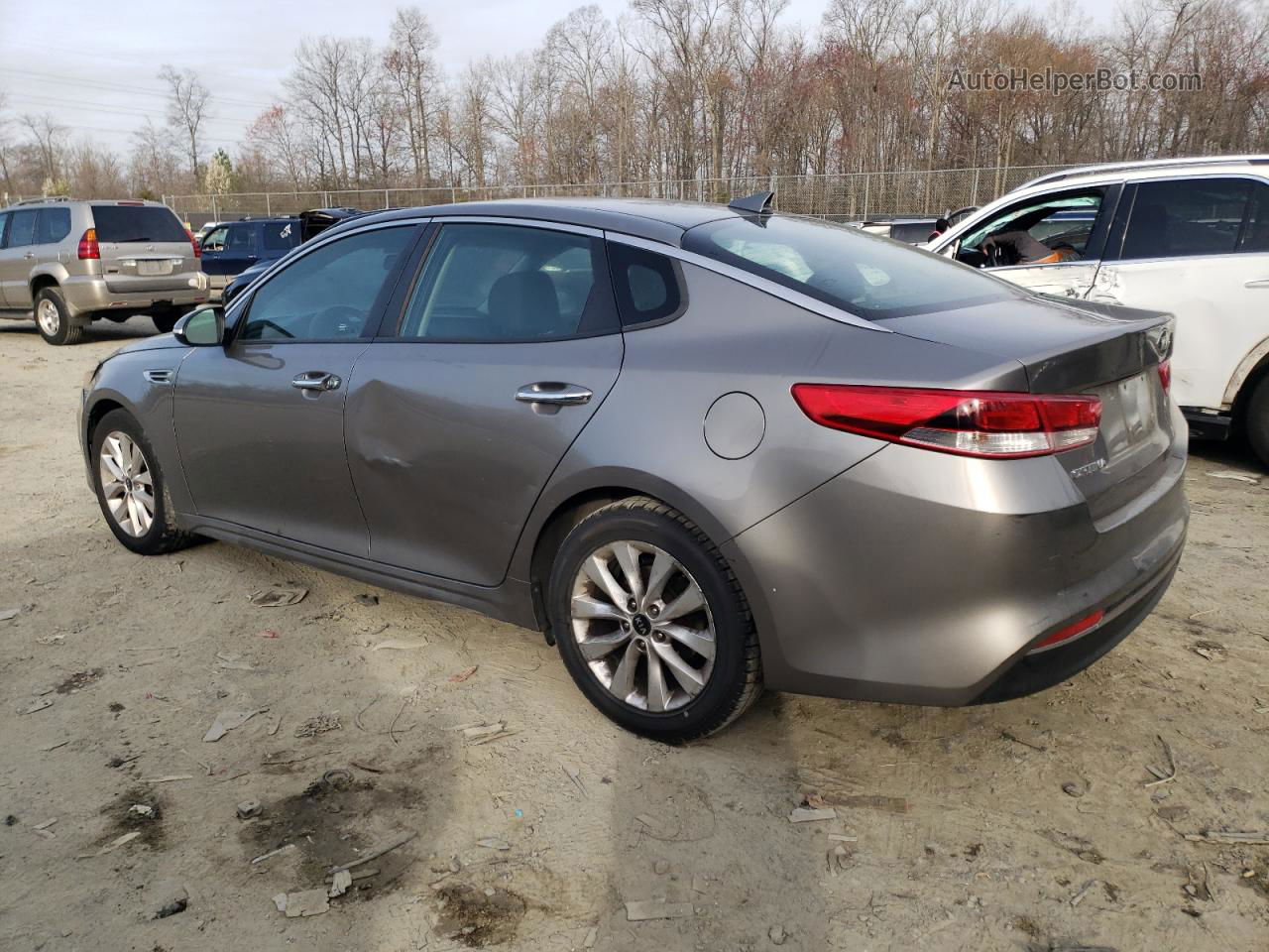 2016 Kia Optima Lx Gray vin: 5XXGT4L33GG082463