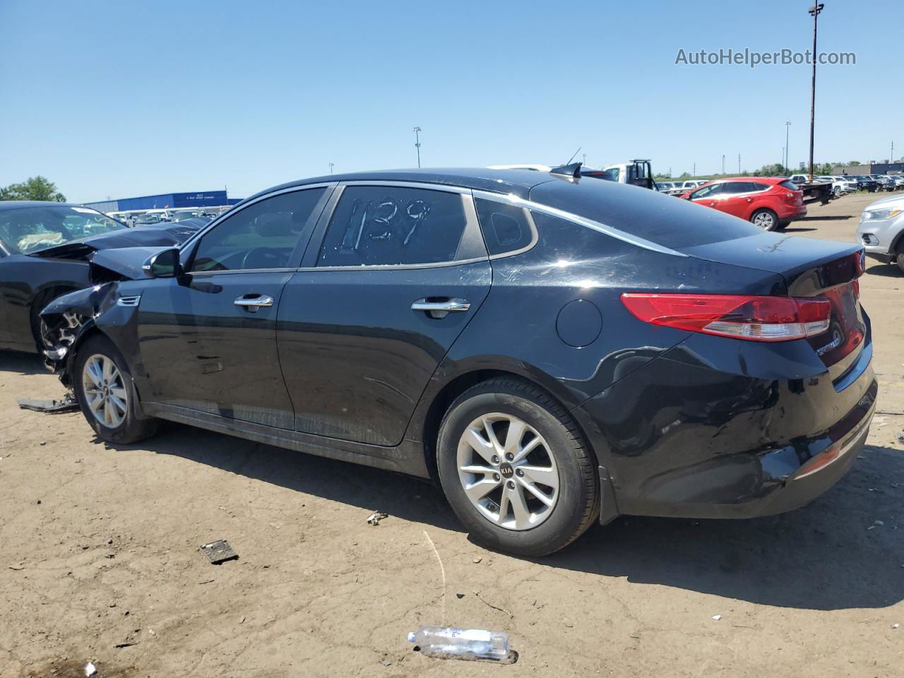 2016 Kia Optima Lx Black vin: 5XXGT4L33GG101139