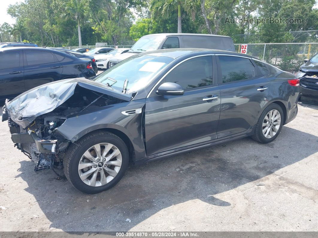 2017 Kia Optima Lx Gray vin: 5XXGT4L33HG140704