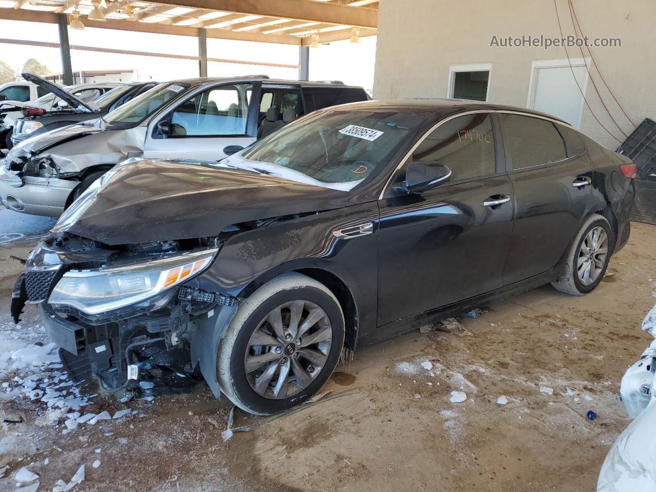 2017 Kia Optima Lx Black vin: 5XXGT4L33HG161892