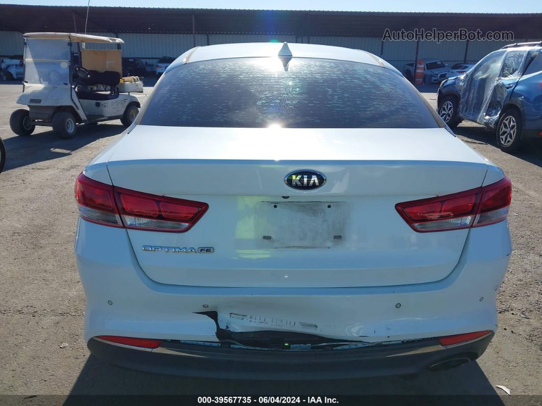 2018 Kia Optima Lx White vin: 5XXGT4L33JG177175