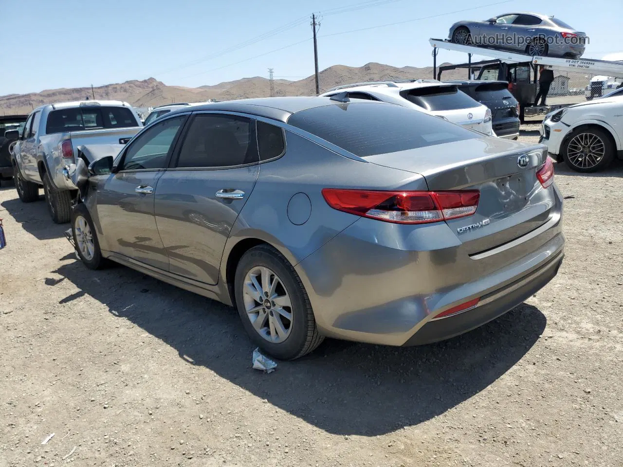 2018 Kia Optima Lx Gray vin: 5XXGT4L33JG184093