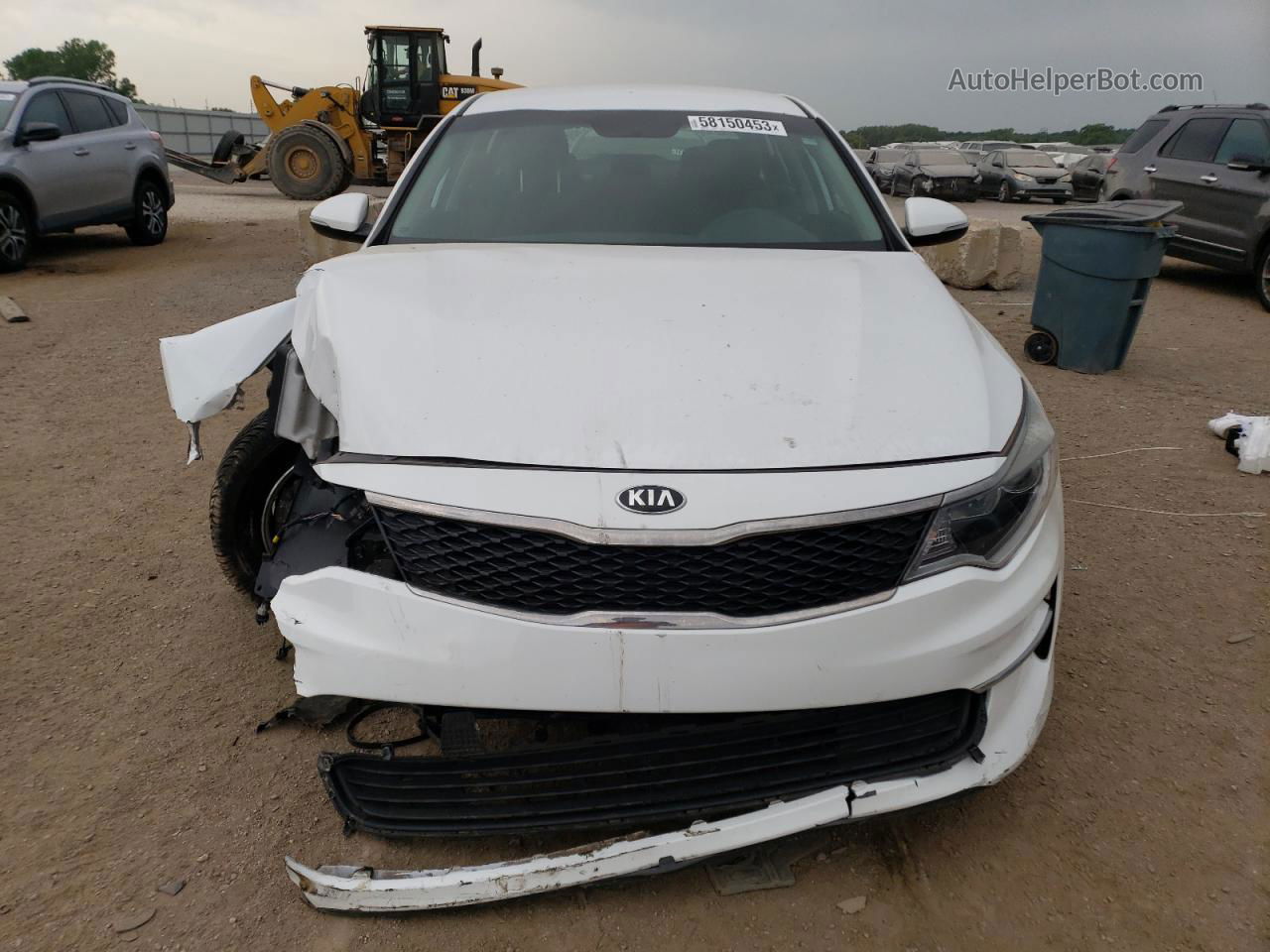 2018 Kia Optima Lx White vin: 5XXGT4L33JG193070