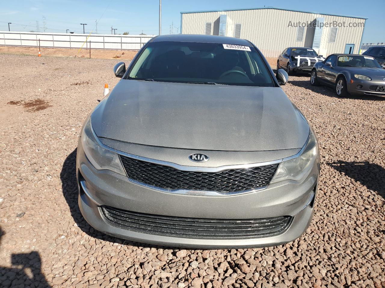 2018 Kia Optima Lx Gray vin: 5XXGT4L33JG197412