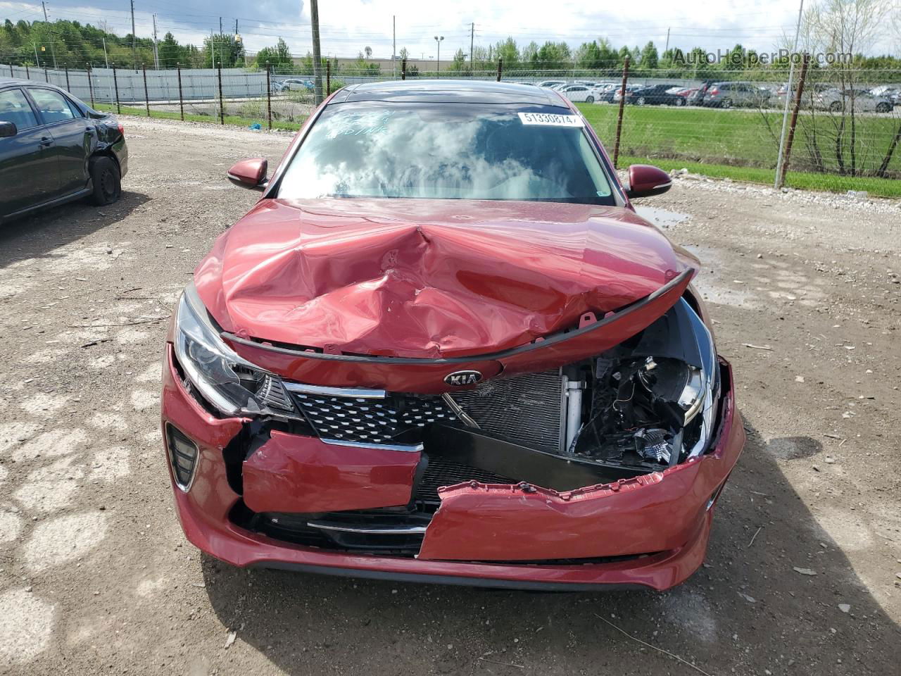 2018 Kia Optima Lx Red vin: 5XXGT4L33JG213916