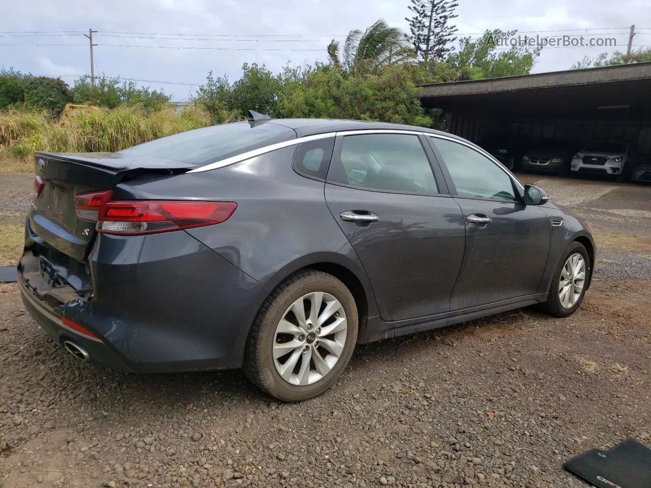 2018 Kia Optima Lx Gray vin: 5XXGT4L33JG236922