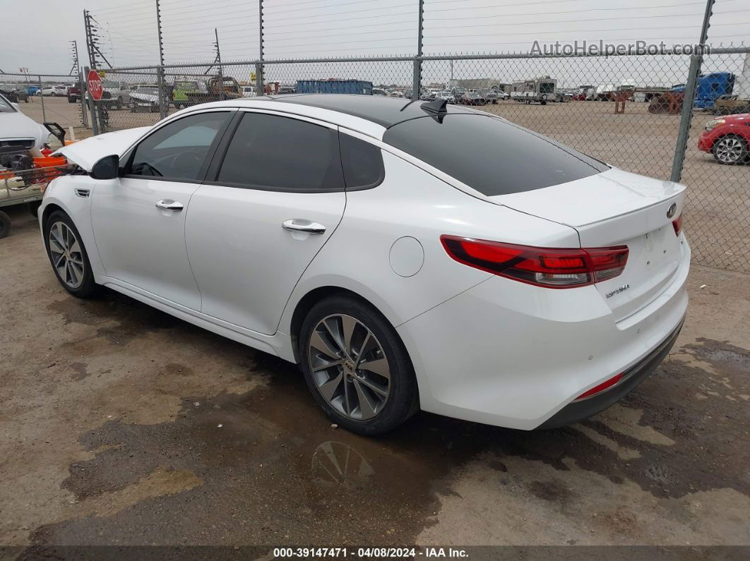 2018 Kia Optima S White vin: 5XXGT4L33JG247001