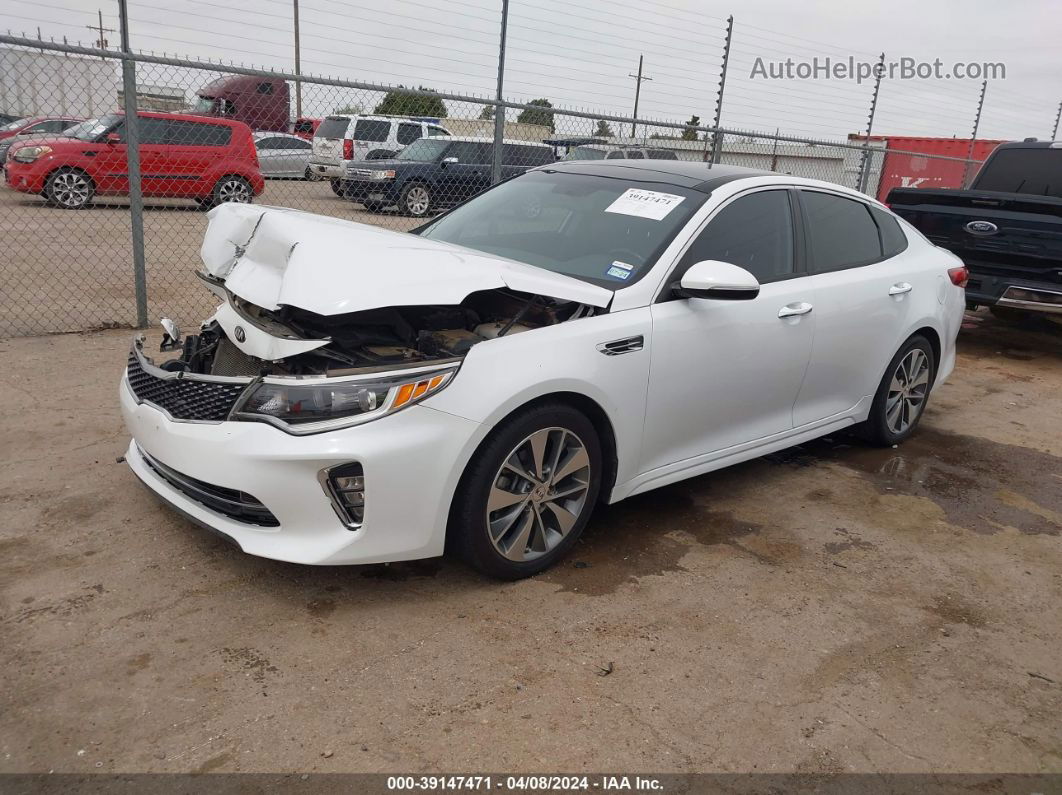 2018 Kia Optima S White vin: 5XXGT4L33JG247001