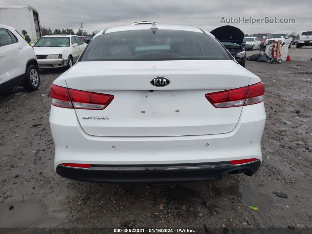 2018 Kia Optima Lx White vin: 5XXGT4L33JG251436