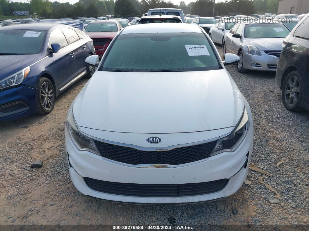 2018 Kia Optima Lx White vin: 5XXGT4L33JG255163