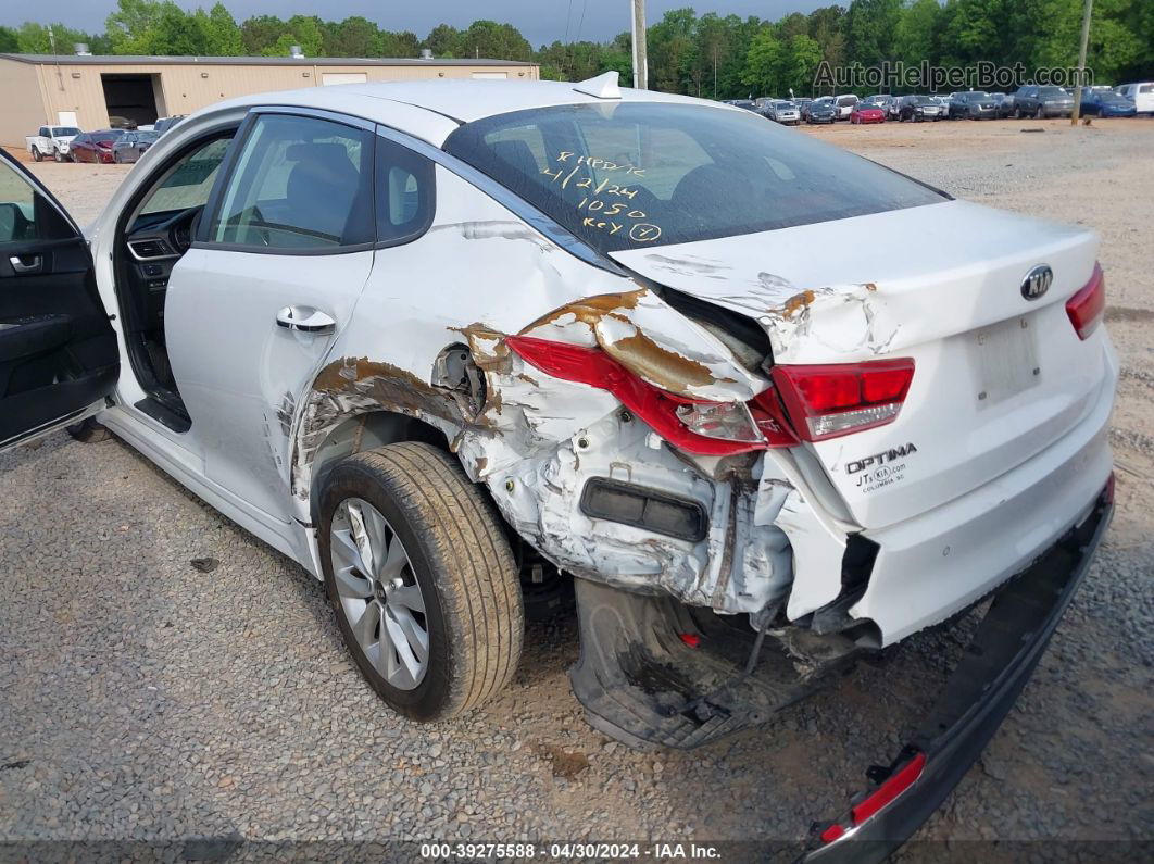 2018 Kia Optima Lx White vin: 5XXGT4L33JG255163