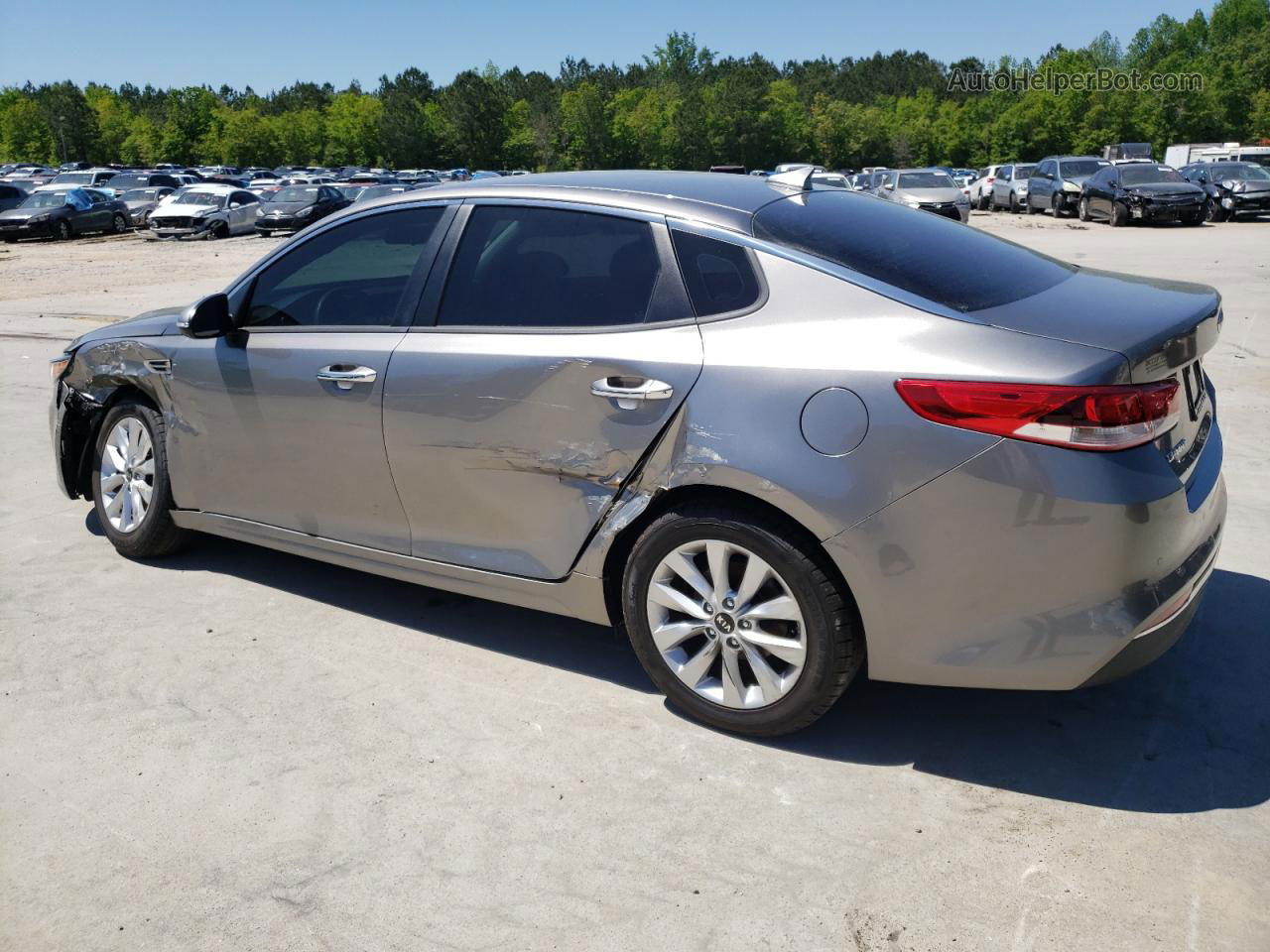 2018 Kia Optima Lx Silver vin: 5XXGT4L33JG269418