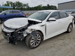 2018 Kia Optima Lx White vin: 5XXGT4L33JG271010