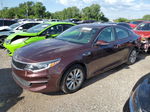 2016 Kia Optima Lx Maroon vin: 5XXGT4L34GG076655