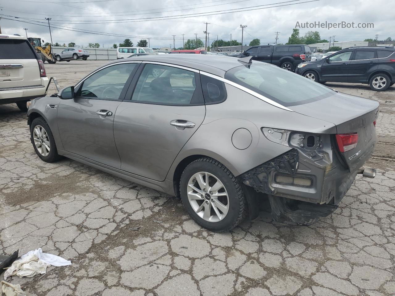 2016 Kia Optima Lx Gray vin: 5XXGT4L34GG106303