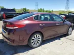 2017 Kia Optima Lx Maroon vin: 5XXGT4L34HG130618